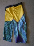 rainpants made out of broken umbrellas (back)